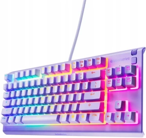 Игровая клавиатура SteelSeries Apex 3 TKL US (64940), лавандовый