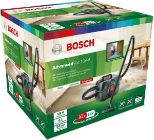 Аккумуляторный строительный пылесос Bosch AdvancedVac 18V-8 06033E1000 без АКБ и ЗУ
