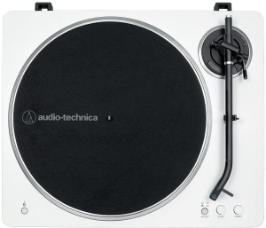 Виниловый проигрыватель Audio-Technica AT-LP70XBT, бело-серебристый