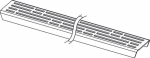 TECE 600810 TECEdrainline Декоративная решетка "basic", нержавеющая сталь, глянец для душевого канала, прямая 800