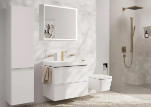 Ручной душ Hansgrohe Pulsify E 100 1Jet EcoSmart+ Slim, бронза матовая 24321140