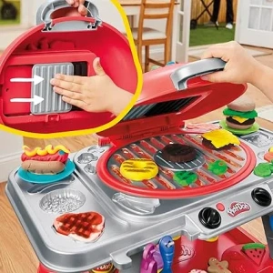 Игровой набор Hasbro Play-Doh Большой гриль со светом и звуком + аксессуары G0500