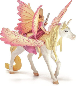 Schleich Эльфийка Фея на пегасе-единороге 70568