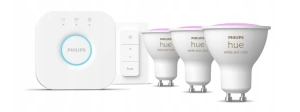 Комплект умных ламп Philips Hue White and Color Ambiance GU10 Starter Kit BT 400лм