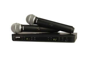 Радиосистема Shure BLX288E/SM58-M17, комплектация: ручной передатчик, приемник, микрофонный капсюль, черный