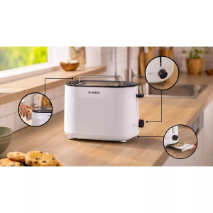 Тостер Bosch MyMoment TAT2M121 950 Вт, белый