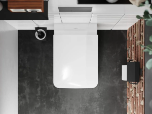 Держатель для туалетной бумаги с крышкой Hansgrohe AddStoris, черный матовый 41753670