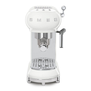 Кофеварка рожковая Smeg ECF01, белый