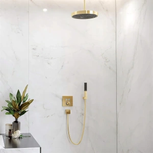 Душевой гарнитур Hansgrohe Rainfinity 26867990, полированное золото