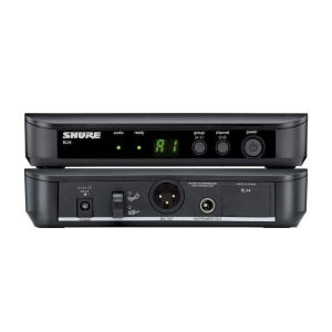 Радиосистема Shure BLX24E/PG58, комплектация: ручной передатчик, приемник, микрофонный капсюль, черный
