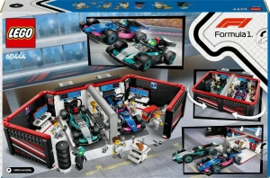 Конструктор LEGO City 60444 F1: гараж и автомобили Mercedes-AMG и Alpine