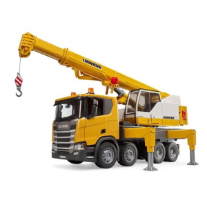 Грузовой кран Scania со светом и звуком (62 см) Bruder 03-571