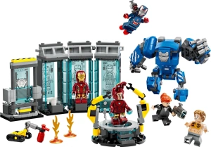 Конструктор LEGO Marvel 76315 Лаборатория Железного человека: Зал брони