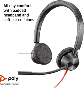 Гарнитура Plantronics Poly BlackWire 3325-M USB-A MS Teams 214016-01