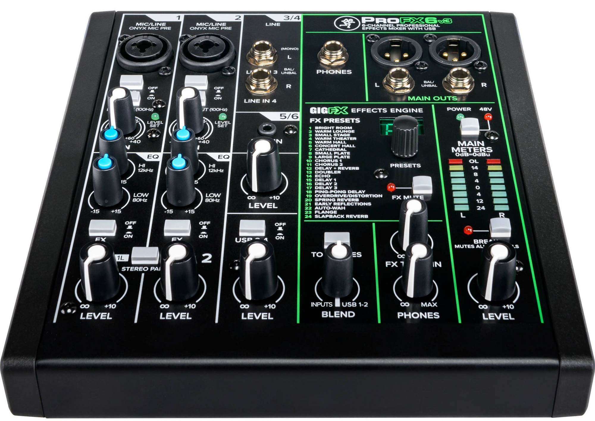 Настольный микшерный пульт MACKIE PROFX6V3