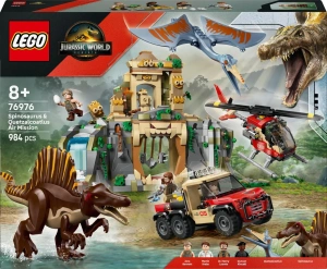 Конструктор LEGO Jurassic World 76976 Воздушная миссия с кетцалькоатлем и спинозавром