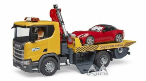 Эвакуатор с легковым автомобилем Scania Super 560R, Bruder 03552