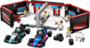Конструктор LEGO City 60444 F1: гараж и автомобили Mercedes-AMG и Alpine