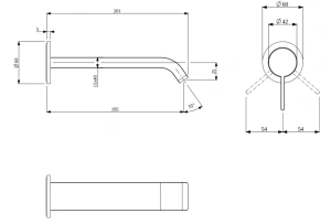 Смеситель для раковины Villeroy & Boch Dawn AquaSmart матовый черный TVZ106003001K5