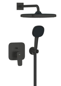 Душевая система скрытого монтажа Grohe Cubeo с Tempesta 250мм 1053362430, матовый черный
