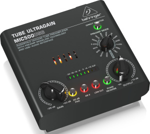 Behringer VOICE STUDIO набор для звукозаписи: MIC500USB ламповый предусилитель, конденсаторный микрофон C-1