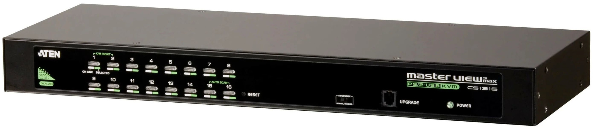 KVM переключатель ATEN CS1316 / CS1316-AT-G, 16-портовый PS/2, USB, VGA KVM коммутатор . ATEN CS1316-AT-G