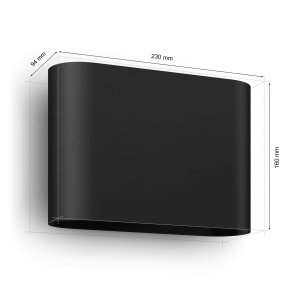 Настенный светильник Philips Hue Dymera 929003665001 черный
