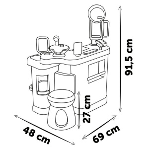 Парикмахерская Smoby Barbera Center 320243 + 19 аксессуаров