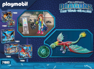 Конструктор Playmobil Dragons 71083 Перья и Алекс