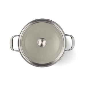 Эмалированная кастрюля Kitchenaid с крышкой 3,7 л, черная