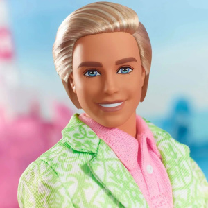 Кукла Barbie The Movie Sugars Daddy Ken in Pastel Suit With Dog HPK06