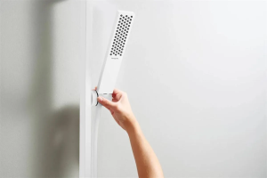 Душевой набор Hansgrohe Pulsify E 100 1Jet EcoSmart+ на штанге 65 см, белый матовый 24371700