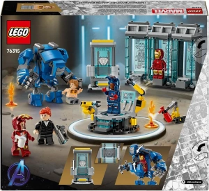 Конструктор LEGO Marvel 76315 Лаборатория Железного человека: Зал брони