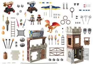 Конструктор Playmobil Novelmore - Турнирный стадион Бёрнем Рейдерс - Плеймобиль 71298