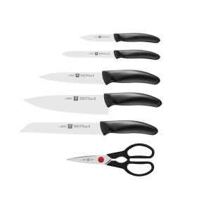 Набор из 5 ножей в самозатачивающемся блоке Zwilling Style 1023660 серый