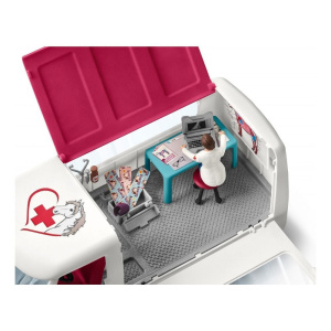 Schleich Ветеринарный фургон с жеребенком 42370