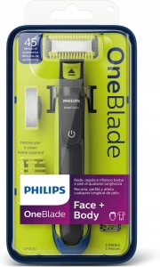 Триммер Philips OneBlade QP2620/20 черный, зеленый