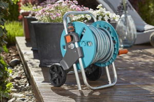 Тележка GARDENA CleverRoll S (18500-20.000.00) голубой 40 м