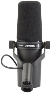 Микрофон проводной Shure SM7B, разъем: XLR 3 pin (M), черный