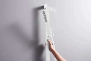 Душевой набор Hansgrohe Pulsify E 100 1Jet EcoSmart+ на штанге 65 см, белый матовый 24371700