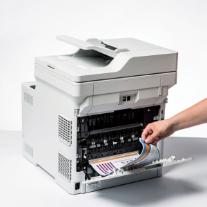 МФУ лазерное Brother DCP-L8410CDW, цветн., A4, белый/черный