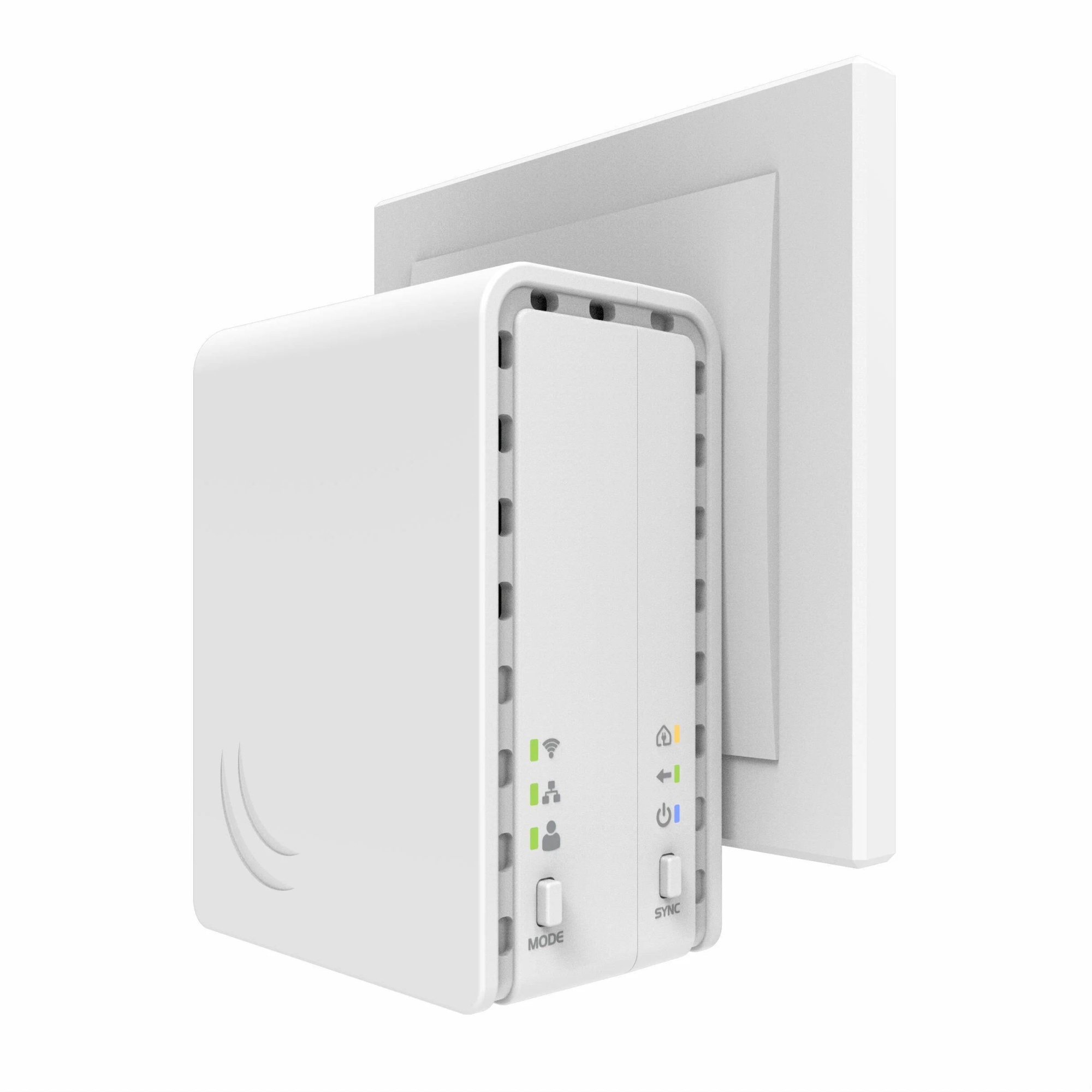 Wi-Fi+Powerline точка доступа MikroTik PWR-Line AP (PL7411-2nD), белый