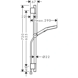 Душевой комплект Hansgrohe Rainfinity 28746670, матовый черный