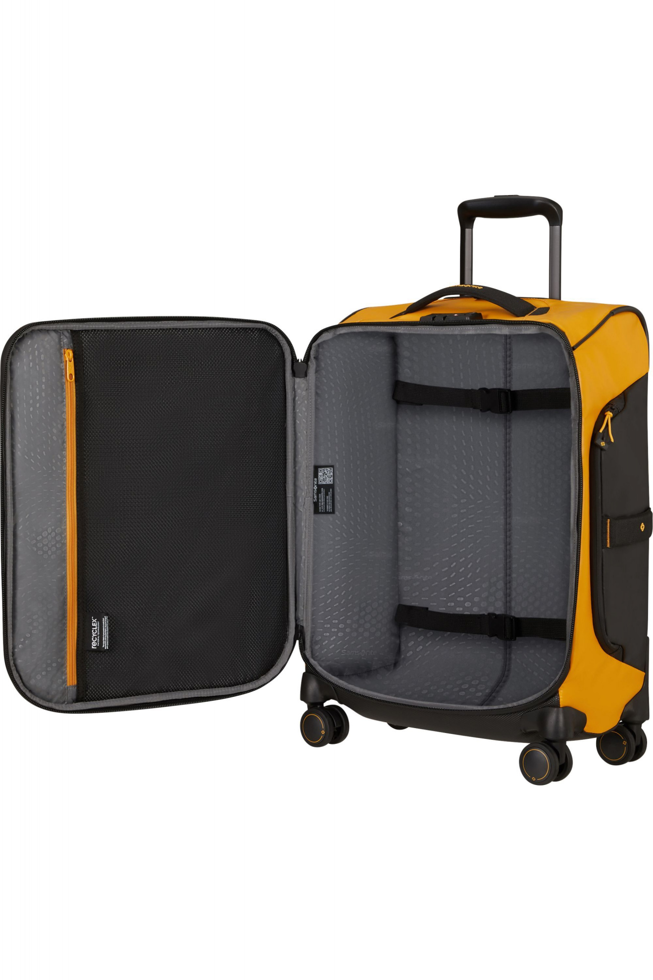 Чемодан Samsonite Ecodiver 55 см, 50 л, желтый (140885-1924)