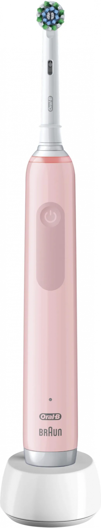 Электрическая зубная щётка Oral-B Pro Series 3 CrossAction Pink, с зарядной станцией