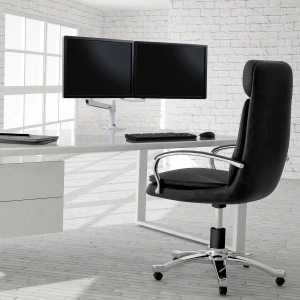 Кронштейн для двух мониторов Ergotron LX Desk Dual Direct Arm, белый (45-489-216)