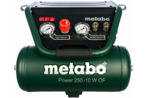 Компрессор безмасляный Metabo Power 250-10 W OF, 10 л, 1.5 кВт (601544000)