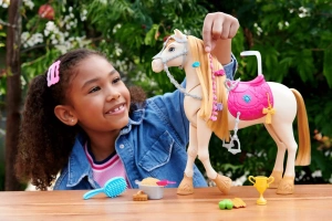 Интерактивная игрушка Barbie Лошадка HXJ42