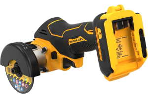 Аккумуляторная отрезная машина DeWALT DCS438E2T, с АКБ и ЗУ