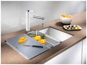 Разделочная доска для кухонной мойки Blanco 227697, 43.5х24 см, серый